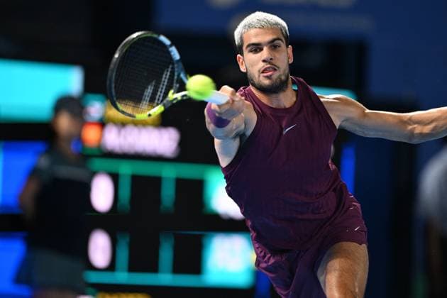 Carlos ALCARAZ (ESP), SEPTEMBER 29, 2025 - Tennis : Kinoshita Group Japan Open Tennis Championships 2025 Men s Singles Semi-final at Ariake Coliseum, Tokyo, Japan. Noxthirdxpartyxsales  aflo_305231869