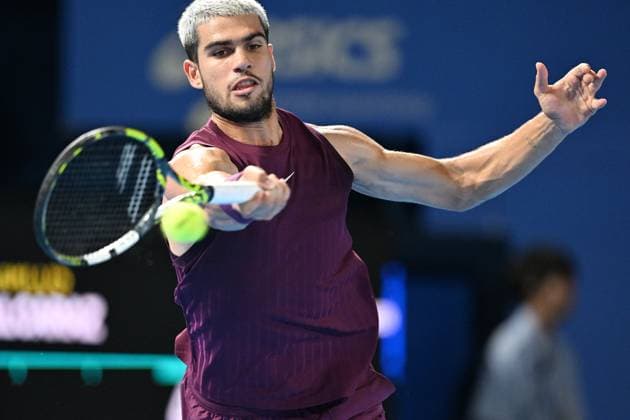 Carlos ALCARAZ (ESP), SEPTEMBER 29, 2025 - Tennis : Kinoshita Group Japan Open Tennis Championships 2025 Men s Singles Semi-final at Ariake Coliseum, Tokyo, Japan. Noxthirdxpartyxsales  aflo_305231826