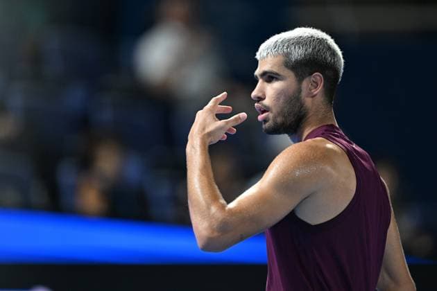 Carlos ALCARAZ (ESP), SEPTEMBER 29, 2025 - Tennis : Kinoshita Group Japan Open Tennis Championships 2025 Men s Singles Semi-final at Ariake Coliseum, Tokyo, Japan. Noxthirdxpartyxsales  aflo_305231849