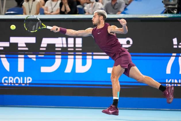 Carlos Alcaraz (ESP), SEPTEMBER 29, 2025 - Tennis : Singles Semi-final match at Ariake Colosseum during Kinoshita Group Japan Open Tennis Championships 2025 in Tokyo, Japan. Noxthirdxpartyxsales  aflo_305253524