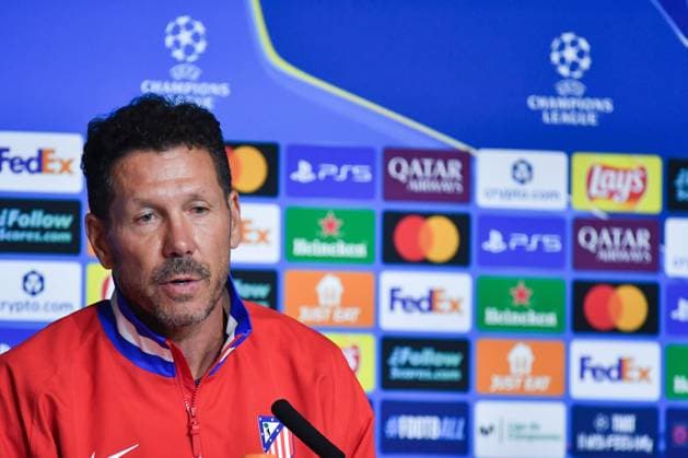 Atletico de Madrid Vs Eintracht Frankfurt press conference, PK, Pressekonferenz in Madrid - 29 Sep 2025 Diego Pablo Simeone, head coach of Atletico de Madrid, attends a press conference ahead of their UEFA Champions League 2025 26 match against Eintracht Frankfurt at Riyadh Air Metropolitano. Madrid Spain Copyright: xAtilanoxGarciax xSOPAxImagesx FOTO50203