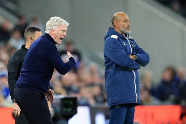29th Septemberr 2025; Hill Dickinson Stadium, Liverpool, England; Premier League Football, Everton versus West Ham United; Everton manager David Moyes reacts  DavidxBlunsden
