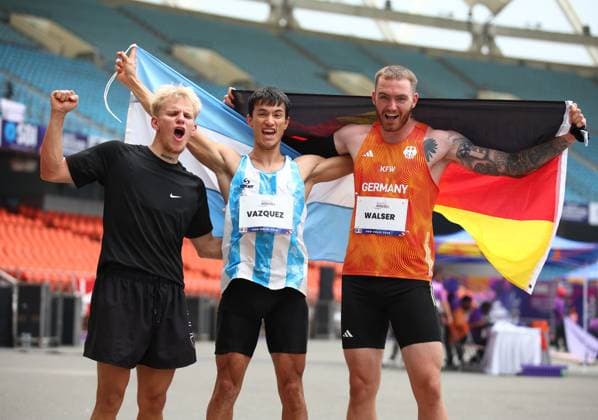 New Delhi 2025 World Para Athletics Championships, India, 30.09.2025 (Photo by Marcus Hartmann) Andreas Walser of Team Germany competing in Mens Long Jump T12 at New Delhi 2025 World Para Athletics Championships, India, 30.09.2025 (Photo by Marcus Hartmann) Andreas Walser von Team Deutschland beim Weitsprung der Männer Klasse T12 at New Delhi 2025 World Para Athletics Championships, India, 30.09.2025 (Photo by Marcus Hartmann) *** New Delhi 2025 World Para Athletics Championships, India, 30 09 2025 Photo by Marcus Hartmann Andreas Walser of Team Germany competing in Mens Long Jump T12 at New Delhi 2025 World Para Athletics Championships, India, 30 09 2025 Photo by Marcus Hartmann Andreas Walser of Team Germany competing in Mens Long Jump T12 at New Delhi 2025 World Para Athletics Championships, India, 30 09 2025 Photo by Marcus Hartmann Copyright: xBEAUTIFULxSPORTS MarcusxHartmannx