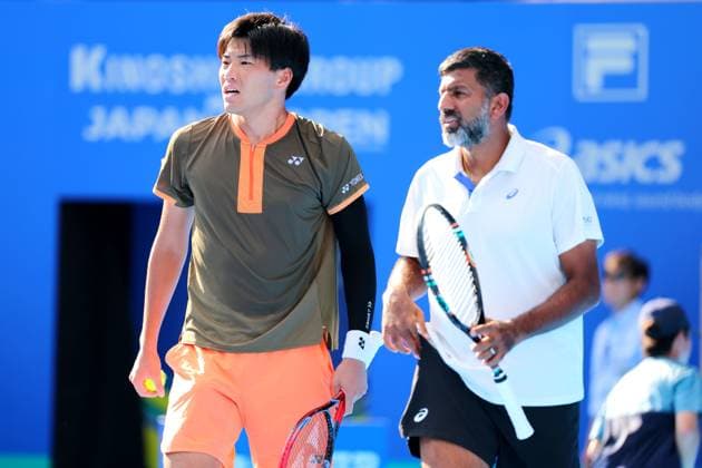 Takeru Yuzuki (JPN) & Rohan Bopanna (IND), SEPTEMBER 30, 2025 - Tennis : Kinoshita Group Japan Open Tennis Championships 2025 Men s Doubles Final at Ariake Coliseum, Tokyo, Japan. Noxthirdxpartyxsales  aflo_305330446