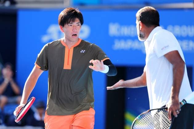 Takeru Yuzuki (JPN) & Rohan Bopanna (IND), SEPTEMBER 30, 2025 - Tennis : Kinoshita Group Japan Open Tennis Championships 2025 Men s Doubles Final at Ariake Coliseum, Tokyo, Japan. Noxthirdxpartyxsales  aflo_305330448