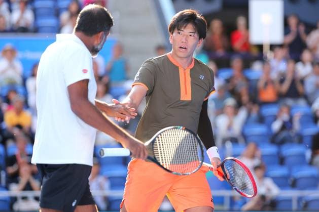 Takeru Yuzuki (JPN) & Rohan Bopanna (IND), SEPTEMBER 30, 2025 - Tennis : Kinoshita Group Japan Open Tennis Championships 2025 Men s Doubles Final at Ariake Coliseum, Tokyo, Japan. Noxthirdxpartyxsales  aflo_305330453