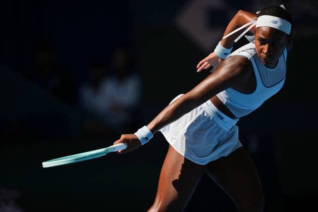 (250930) -- BEIJING, Sept. 30, 2025 -- Coco Gauff competes during the women s singles fourth round match between Coco Gauff of the United States and Belinda Bencic of Switzerland at 2025 China Open tennis tournament in Beijing, China, Sept. 30, 2025. ) (SP)CHINA-BEIJING-TENNIS-CHINA OPEN-WOMEN S SINGLES-FOURTH ROUND(CN) NaxYuqi 