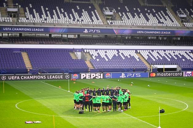 Royale Union Saint-Gilloise v Newcastle United - UEFA Champions League Media Activities 30 09 2025 BRUSSELS, BELGIUM - SEPTEMBER 30 : The team of Union Saint-Gilloise pictured during a training session ahead of the UEFA Champions League 2025 26 League Phase MD2 match between Royale Union Saint-Gilloise and Newcastle United on September 30, 2025 in Brussels, Belgium, 30 09 2025 Brussels Belgium  Copyright: xTomasxSiskx