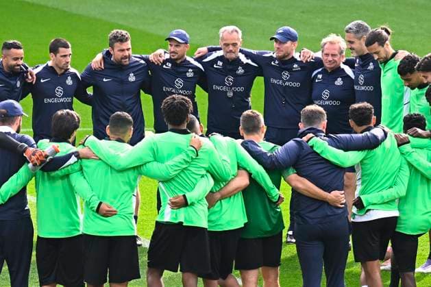 Royale Union Saint-Gilloise v Newcastle United - UEFA Champions League Media Activities 30 09 2025 BRUSSELS, BELGIUM - SEPTEMBER 30 : The team of Union Saint-Gilloise pictured during a training session ahead of the UEFA Champions League 2025 26 League Phase MD2 match between Royale Union Saint-Gilloise and Newcastle United on September 30, 2025 in Brussels, Belgium, 30 09 2025 Brussels Belgium  Copyright: xTomasxSiskx
