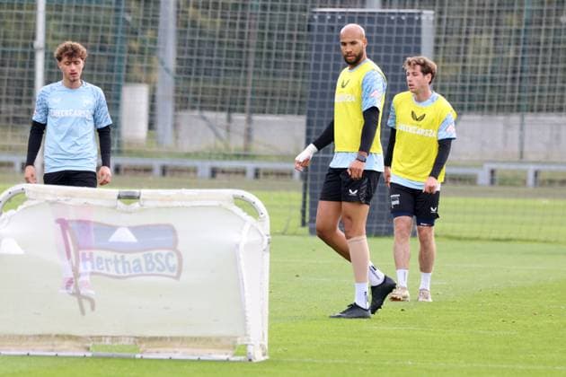 DEU, DFL, 2. FBL Hertha BSC, Training, 30.09.2025, Sportforum, Berlin, DEU, DFL, 2. FBL Hertha BSC, Training, im Bild John Anthony Brooks (Hertha BSC Berlin 25) DFL - regulations prohibit any use of Photographs as image sequences and or quasi-video