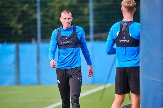 30.09.2025, Fußball, Herren, 2.BL, Saison 2025 2026, Training Holstein Kiel David Zec Kiel, Projensdorf Projensdorf, Trainigsplatz, Kuns Schleswig-Holstein Deutschland