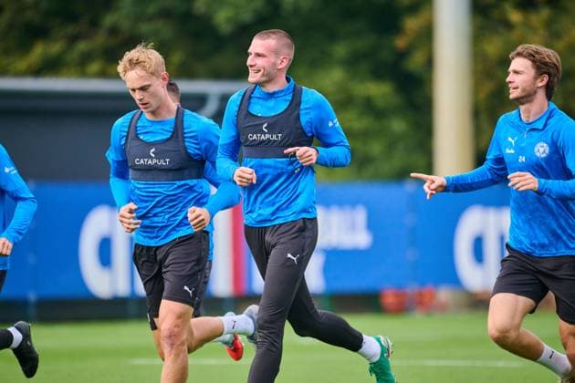 30.09.2025, Fußball, Herren, 2.BL, Saison 2025 2026, Training Holstein Kiel David Zec Kiel, Projensdorf Projensdorf, Trainigsplatz, Kuns Schleswig-Holstein Deutschland