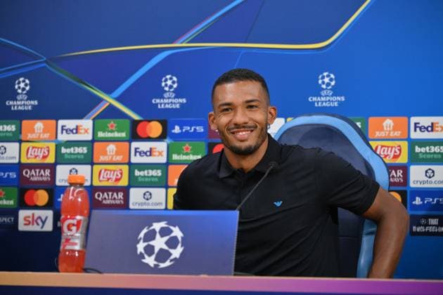 Foto IPP Felice De Martino Napoli 30 09 2025 Calcio Conferenza stampa pre gara Champions League con lo Sporting Lisbona Nella foto: Juan Jesus Italy Photo Press World Copyright Napoli italy Italia ITALY  Copyright: xR4924_italyphotopressx