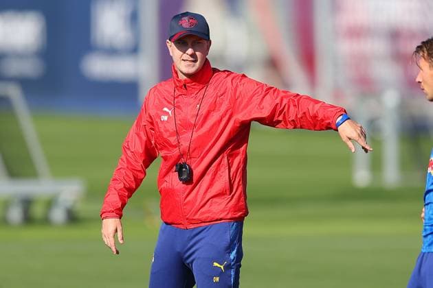 Training RB Leipzig Bundesliga Leipzig, 30.09.2025, Trainingszentrum am Cottaweg, Saison 2025 2026, Fußball, Männer, 1. Bundesliga , Training RB Leipzig , Im Bild: Trainer Ole Werner ,