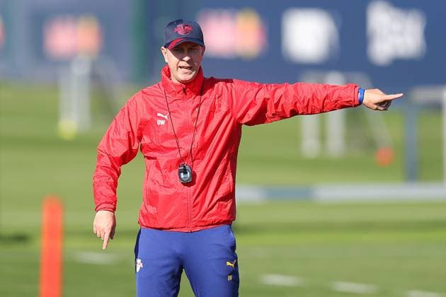 Training RB Leipzig Bundesliga Leipzig, 30.09.2025, Trainingszentrum am Cottaweg, Saison 2025 2026, Fußball, Männer, 1. Bundesliga , Training RB Leipzig , Im Bild: Trainer Ole Werner ,