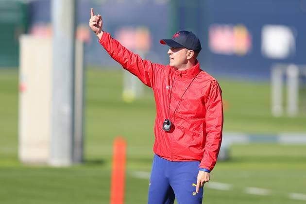 Training RB Leipzig Bundesliga Leipzig, 30.09.2025, Trainingszentrum am Cottaweg, Saison 2025 2026, Fußball, Männer, 1. Bundesliga , Training RB Leipzig , Im Bild: Trainer Ole Werner ,