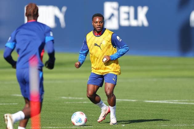 Training RB Leipzig Bundesliga Leipzig, 30.09.2025, Trainingszentrum am Cottaweg, Saison 2025 2026, Fußball, Männer, 1. Bundesliga , Training RB Leipzig , Im Bild: Ridle Baku ,
