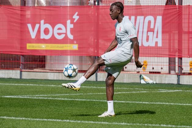 AS Monaco Training - La Turbie Mohammed Salisu seen during collective team training, day before UEFA Champion s League day 2 match versus Manchester City, in AS Monaco Football Club training center in La Turbie, France, on September 30, 2025. Photo by Laurent Coust ABACAPRESS.COM La Turbie France  Copyright: xCoustxLaurent ABACAx