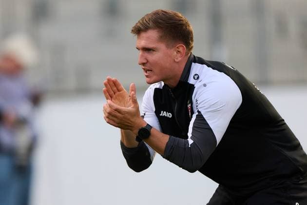 Portrait, Portraet, Freisteller von Timm Zudrell (VfB Stuttgart II, Athletik-Trainer) GER, VfB Stuttgart II vs. SV Wehen Wiesbaden, Fussball, Herren, 3. Liga, 9. Spieltag, Spielzeit 2025 2026, 30.09.2025 GER, VfB Stuttgart II vs. SV Wehen Wiesbaden, Fussball, Herren, 3. Liga, 9. Spieltag, Spielzeit 2025 2026, 30.09.2025 Aspach Copyright: xEibner-Pressefoto GeraldxOelze-dx EP_ODS