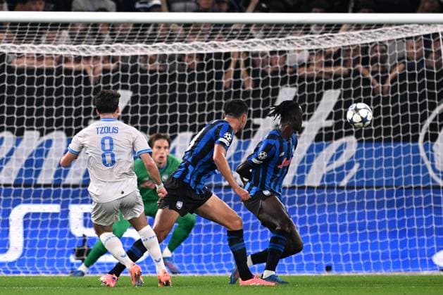 Mg Bergamo 30 09 2025 - Champions League Atalanta-Club Brugge foto Matteo Gribaudi Image nella foto: gol Christos Tzolis 