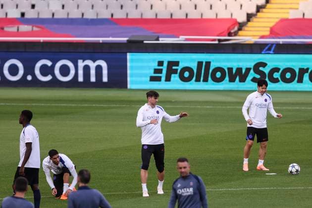 September 30, 2025, Barcelona, Barcelona, SPAIN: Fabian Ruiz during the training day of Paris Saint-Germain ahead UEFA Champions League 2025 26, football match against FC Barcelona, Barca at Estadi Olimpic Lluis Companys on September 30, 2025 in Barcelona, Spain. Barcelona SPAIN - ZUMAa181 20250930_zaa_a181_118 Copyright: xJavierxBorregox