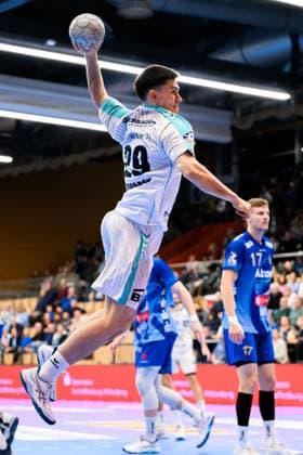 Grosswallstadt: 2.HBL - 25 26 - TV Grosswallstadt - SG BBM Bietigheim Moritz Strosack (Bietigheim) Elsenfeld Untermainhalle Bayern Deutschland
