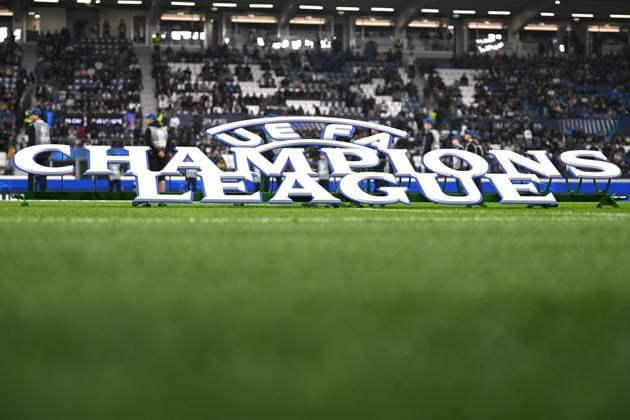 Mg Bergamo 30 09 2025 - Champions League Atalanta-Club Brugge foto Matteo Gribaudi Image nella foto: logo Champions League 