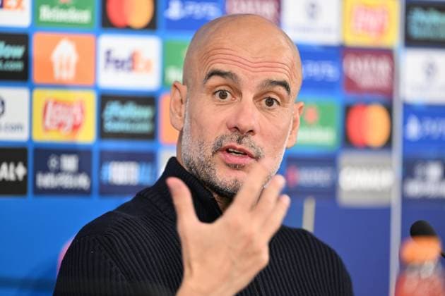 Ahead of Monaco v Manchester City - UEFA Champions League MONACO, MONACO - SEPTEMBER 30: Pep Guardiola, Manager of Manchester City speaks during a press conference, PK, Pressekonferenz ahead of the UEFA Champions League group stage week 2 match against AS Monaco at Stade Louis II in Monaco, Monaco on September 30, 2025. Mustafa Yalcin Anadolu Monaco Monaco. Editorial use only. Please get in touch for any other usage.  Copyright: x2025xAnadoluxMustafaxYalcinx
