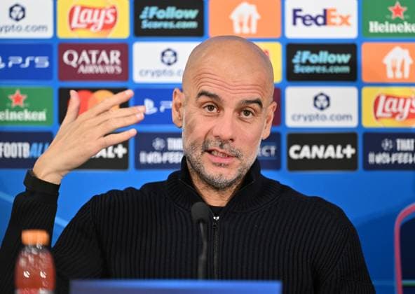 Ahead of Monaco v Manchester City - UEFA Champions League MONACO, MONACO - SEPTEMBER 30: Pep Guardiola, Manager of Manchester City speaks during a press conference, PK, Pressekonferenz ahead of the UEFA Champions League group stage week 2 match against AS Monaco at Stade Louis II in Monaco, Monaco on September 30, 2025. Mustafa Yalcin Anadolu Monaco Monaco. Editorial use only. Please get in touch for any other usage.  Copyright: x2025xAnadoluxMustafaxYalcinx