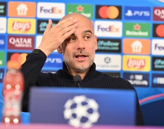 Ahead of Monaco v Manchester City - UEFA Champions League MONACO, MONACO - SEPTEMBER 30: Pep Guardiola, Manager of Manchester City speaks during a press conference, PK, Pressekonferenz ahead of the UEFA Champions League group stage week 2 match against AS Monaco at Stade Louis II in Monaco, Monaco on September 30, 2025. Mustafa Yalcin Anadolu Monaco Monaco. Editorial use only. Please get in touch for any other usage.  Copyright: x2025xAnadoluxMustafaxYalcinx
