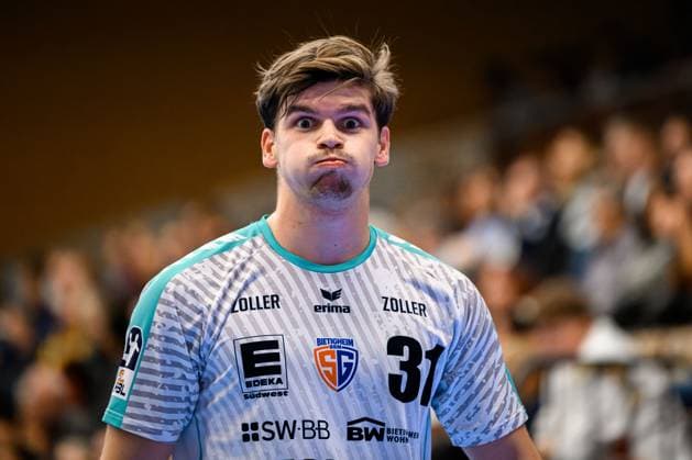 Grosswallstadt: 2.HBL - 25 26 - TV Grosswallstadt - SG BBM Bietigheim Alexander Pfeifer (Bietigheim) Elsenfeld Untermainhalle Bayern Deutschland