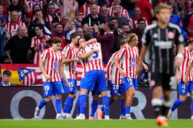 Atletico de Madrid v Eintracht Frankfurt - UEFA Champions League 2025 26 League Phase MD2 Giacomo Raspadori second striker of Atletico de Madrid and Italy celebrates after scoring his sides first goal during the UEFA Champions League 2025 26 League Phase MD2 match between Atletico de Madrid and Eintracht Frankfurt at Estadio Metropolitano on September 30, 2025 in Madrid, Spain. Madrid Spain  Copyright: xJosexBretonx originalFilename:bretonhernandez-atletico250930_np34G.jpg