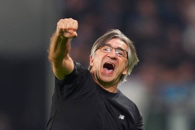 Atalanta s Mario Pasalic celebrates after scoring goal 2-1 during the Uefa Champions League soccer match between Atalanta and Club Brugge at the New Balance Stadium in Bergamo , north Italy - Tuesday, September 30 , 2025. - Soccer .  Copyright: xSpada LaPressex