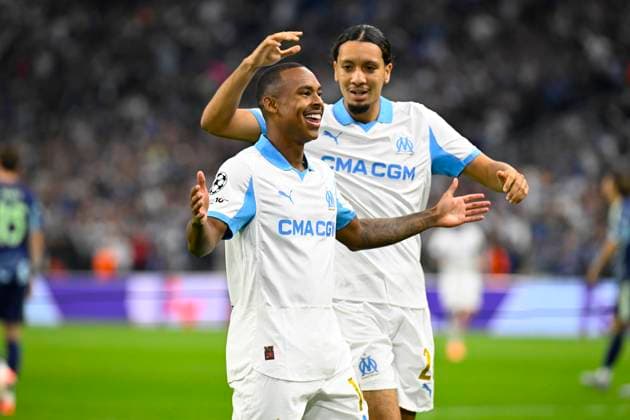 FOOTBALL : Olympique de Marseille VS AFC Ajax Amsterdam - Champions League - 30 09 2025 Joy OM - Champions League match between Olympique de Marseille and AFC Ajax Amsterdam on September 30, 2025 at the Orange Velodrome Stadium in Marseille. MarseilleFrance  Copyright: xWilliamxCannarellax