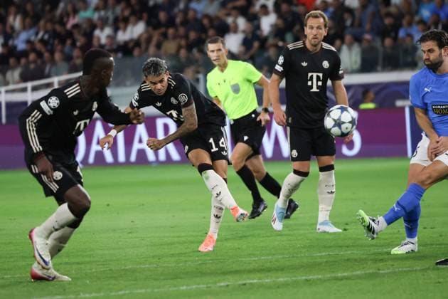 Luis Diaz (FC Bayern Muenchen , 14), CYP, FC Pafos - FC Bayern Muenchen, Fussball, Champions-League, 2. Spieltag, Saison 2025 2026, 30.09.2025 CYP, FC Pafos - FC Bayern Muenchen, Fussball, Champions-League, 2. Spieltag, Saison 2025 2026, 30.09.2025 Limassol Copyright: xEibner-Pressefoto JoergxNiebergax EP_JNL
