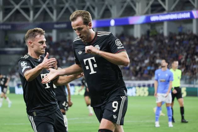 Tor fuer den FC Bayern Munechen durch Harry Kane (Bayern Muenchen 9) zum 1:0, CYP, FC Pafos - FC Bayern Muenchen, Fussball, Champions-League, 2. Spieltag, Saison 2025 2026, 30.09.2025 CYP, FC Pafos - FC Bayern Muenchen, Fussball, Champions-League, 2. Spieltag, Saison 2025 2026, 30.09.2025 Limassol *** Goal for FC Bayern Munechen by Harry Kane Bayern Muenchen 9 to 1 0, CYP, FC Pafos FC Bayern Muenchen, Football, Champions League, Matchday 2, Season 2025 2026, 30 09 2025 CYP, FC Pafos FC Bayern Muenchen, Football, Champions League, Matchday 2, Season 2025 2026, 30 09 2025 Limassol Copyright: xEibner-Pressefoto JoergxNiebergax EP_JNL
