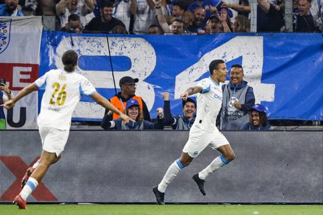 MARSEILLE - Mason Greenwood of Olympique Marseille celebrates the 3-0 goal during the UEFA Champions League match between Olympique Marseille and Ajax at the Stade Velodrome on September 30, 2025, in Marseille, France. ANP MAURICE VAN STEEN xVIxANPxSportx xxANPxIVx 537971109 originalFilename: 537971109.jpg