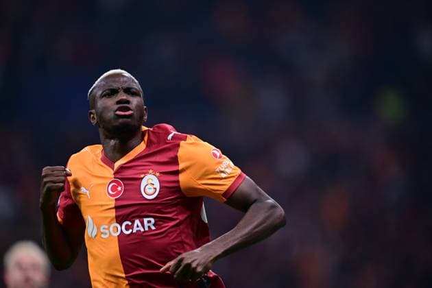 Galatasaray v Liverpool - UEFA Champions League ISTANBUL, TURKIYE - SEPTEMBER 30: Victor Osimhen of Galatasaray celebrates after scoring a goal during the UEFA Champions League week 2 match between Galatasaray and Liverpool at RAMS Park in Istanbul, Turkiye, on September 30, 2025. Abdulhamid Hosbas Anadolu Istanbul Turkey. Editorial use only. Please get in touch for any other usage.  Copyright: x2025xAnadoluxAbdulhamidxHosbasx