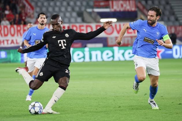 Nicolas Jackson (Muenchen 11) erzielte das 3:0 fuer Bayern Muenchen CYP, FC Pafos - FC Bayern Muenchen, Fussball, Champions-League, 2. Spieltag, Saison 2025 2026, 30.09.2025 CYP, FC Pafos - FC Bayern Muenchen, Fussball, Champions-League, 2. Spieltag, Saison 2025 2026, 30.09.2025 Limassol Copyright: xEibner-Pressefoto JoergxNiebergax EP_JNL