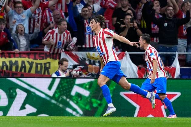 September 30, 2025, Madrid, Madrid, Spain: Robin Le Normand of Atletico de Madrid celebrates a goal during the UEFA Champions League 2025 26 League Phase MD2 match between Atletico de Madrid and Eintracht Frankfurt at Riyadh Air Metropolitano on September 30, 2025, in Madrid, Spain. Madrid Spain - ZUMAa181 20250930_zaa_a181_228 Copyright: xOscarxJ.xBarrosox