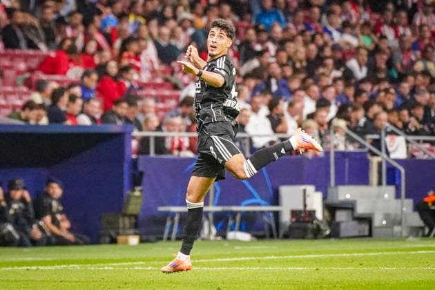 UEFA Champions League 2025 26, 2. Spieltag - Atletico Madrid vs Eintracht Frankfurt - Riyadh Air Metropolitano (Madrid, Spanien): Fares Chaibi (Eintracht Frankfurt, 8) Copyright: xJOERANxSTEINSIEKx