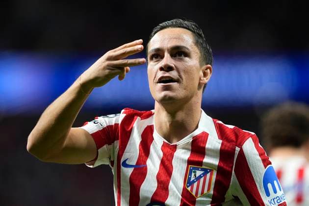 ATLETICO DE MADRID v EINTRACHT FRANKFURT. CHAMPIONS LEAGUE 2025 2026. ROUND 2 MATCH. Atletico de Madrid s Giacomo Raspadori celebrates goal during Champions League 2025 2026, Round 2 match. September 30 ,2025. (ALTERPHOTOS Acero) MadridSpain  Copyright: xAcerox