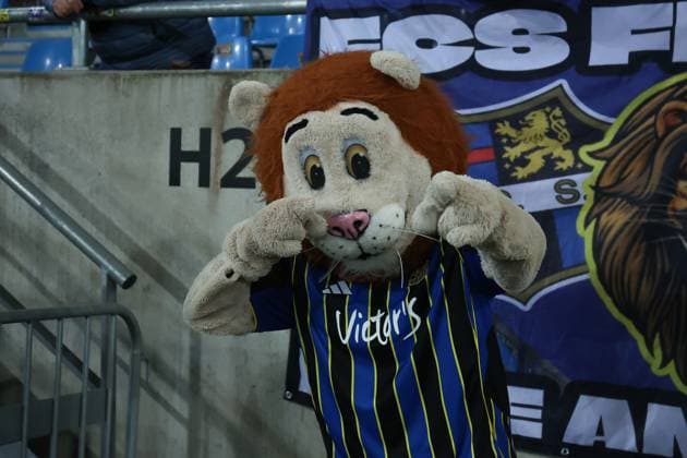 Fussball, 3. Liga Saison 2025 2026 9. Spieltag 1.FC Saarbrücken - MSV Duisburg 30.09.2025, Ludwigsparkstadion Maskottchen Saarbrücken Saarbrücken Ludwigsparkstadion Saarland Deutschland