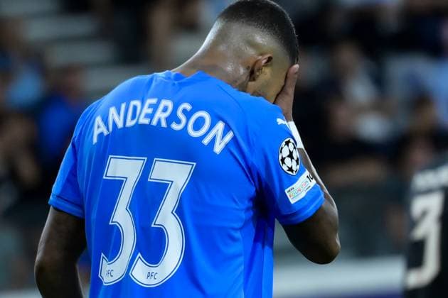 September 30, 2025, Limassol, Limassol, Cyprus: ALEXANDER BRITO 33 of Pafos FC reacts uring the UEFA Champions Leadue phase matchday 2 game betwwen Pafos FC and Bayern Munchen FC at Alphamega Stadium in Limassol,Cyprus on 30 of September 2025 Limassol Cyprus - ZUMAk195 20250930_znp_k195_003 Copyright: xXenophonxKarakalosx
