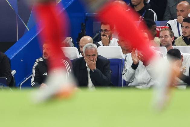 Chelsea v Benfica 30 September 2025, London - UEFA Champions League - Chelsea v SL Benfica - Benfica head coach Jose Mourinho - Photo: Charlotte Wilson Offside. London UK Copyright: xCharlottexWilsonx xOffsidexOffside