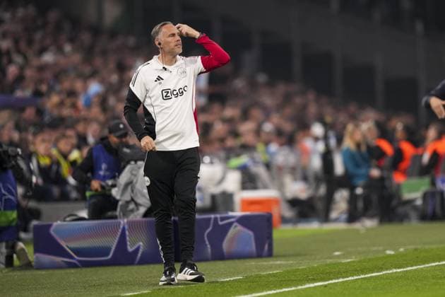 MARSEILLE , 30-09-2025 , Stade Velodrome , season 2025 2026 , UEFA Champions League football , League phase Matchday 2 , match between Olympique de Marseille and Ajax , picture shows Ajax assistent trainer coach Frank Peereboom Olympique de Marseille - Ajax  x31296857x Copyright:
