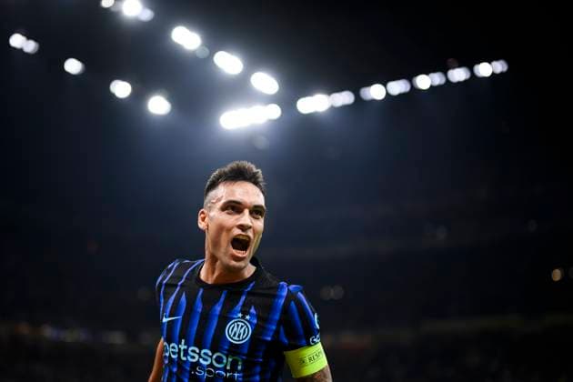 FC Internazionale v SK Slavia Praha - UEFA Champions League Lautaro Martinez of FC Internazionale celebrates after scoring a goal during the UEFA Champions League 2025 26 league phase football match between FC Internazionale and SK Slavia Praha. Milan Italy Copyright: xNicolòxCampox