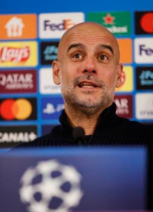 La Turbie, France - September 30, 2025: AS Monaco vs. Manchester City, UEFA Champions League- Group Stage D2 press conference, PK, Pressekonferenz with Coach Josep Pep Guardiola Sala. Mandoga Media Germany AS Monaco vs. Manchester City, UEFA Champions League- Group Stage D2