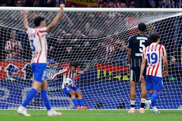 Antoine Griezmann (Atletico), SEPTEMBER 30, 2025 - Football Soccer : UEFA Champions League match between Atletico de Madrid 5-1 Eintracht Frankfurt at Estadio Metropolitano in Madrid, Spain. Noxthirdxpartyxsales  aflo_305411902