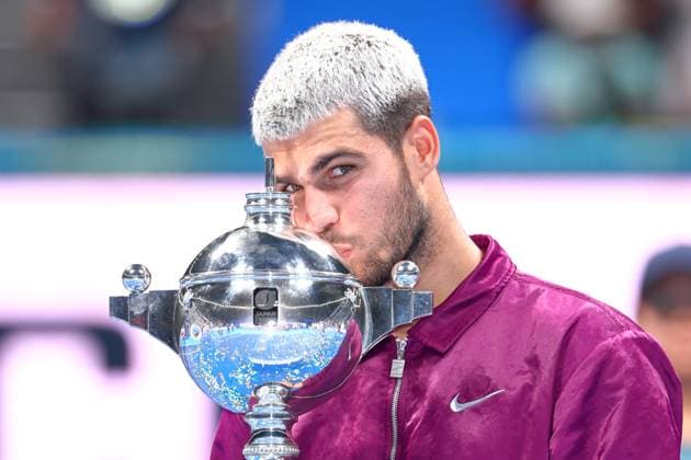 Carlos Alcaraz (ESP), SEPTEMBER 30, 2025 - Tennis : Kinoshita Group Japan Open Tennis Championships 2025 Men s Singles Award ceremony at Ariake Coliseum, Tokyo, Japan. Noxthirdxpartyxsales  aflo_305348202